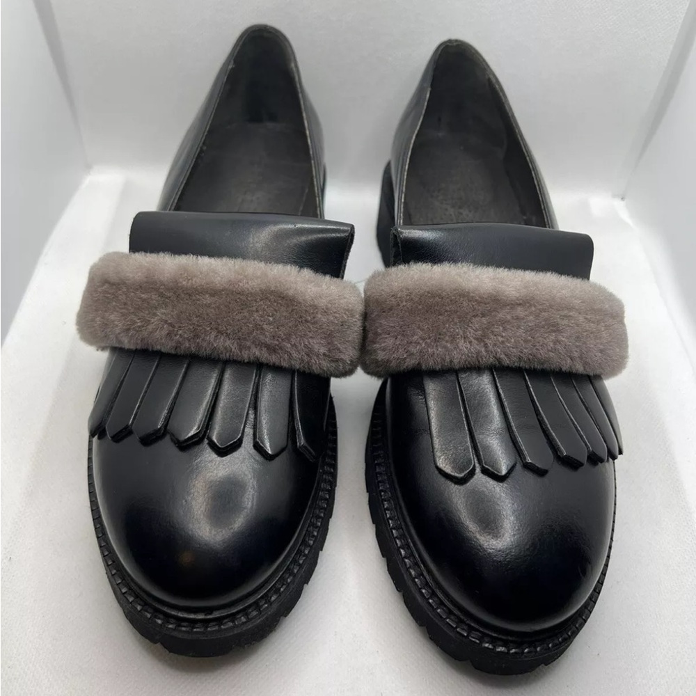 Gabriella Women’s Shoes Real Fur Nero Leather